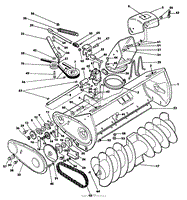 COLLECTOR HOUSING PARTS LIST-36&quot; SNOWTHROWER