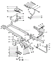 SNOWTHROWER FRAME, LIFT AND DRIVE PARTS LIST-42&quot; SNOWTHROWER