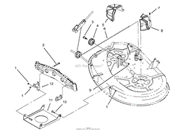 CABLE &amp; COVER ASSEMBLY (38&quot; CUTTING UNIT) (MODEL NO. 81180 &amp; 81191 ONLY)