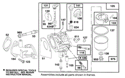 ENGINE BRIGGS &amp; STRATTON MODEL 282707-0119-01(4)