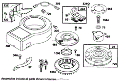 ENGINE BRIGGS &amp; STRATTON MODEL 282707-0119-01(5)