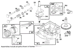 ENGINE BRIGGS &amp; STRATTON MODEL 282707-0119-01(6)