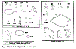 ENGINE BRIGGS &amp; STRATTON MODEL 282707-0119-01(7)