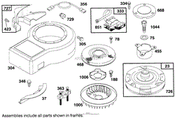 ENGINE BRIGGS &amp; STRATTON MODEL 286707-0453-01(2)