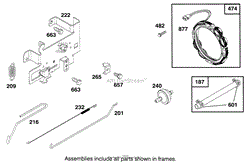 ENGINE BRIGGS &amp; STRATTON MODEL 286707-0453-01(3)