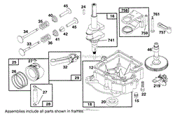 ENGINE BRIGGS &amp; STRATTON MODEL 286707-0453-01(4)