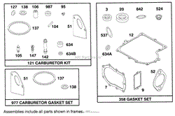 ENGINE BRIGGS &amp; STRATTON MODEL 286707-0453-01(5)