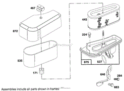 ENGINE BRIGGS &amp; STRATTON MODEL 286707-0453-01(7)