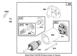 ENGINE BRIGGS &amp; STRATTON MODEL 286707-0453-01(8)