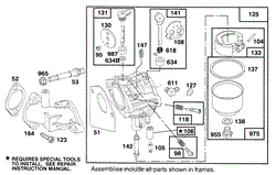 ENGINE BRIGGS &amp; STRATTON MODEL 286707-0453-01