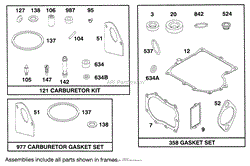 ENGINE BRIGGS &amp; STRATTON MODEL 28M707-0122-01(2)