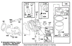 ENGINE BRIGGS &amp; STRATTON MODEL 28M707-0122-01(6)