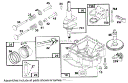 ENGINE BRIGGS &amp; STRATTON MODEL 28M707-0122-01(8)