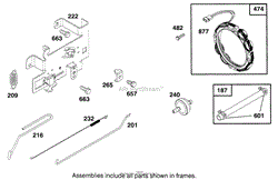 ENGINE BRIGGS &amp; STRATTON MODEL 28M707-0122-01