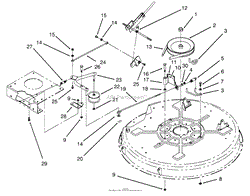 PULLEY &amp; BELT ASSEMBLY (32&quot; CUTTING UNIT)(MODEL NO. 81182 ONLY)