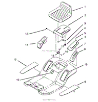 SEAT ASSEMBLY (MODEL NO. 81191 ONLY)