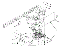 TRANSAXLE ASSEMBLY (MODEL NO. 81191 ONLY)