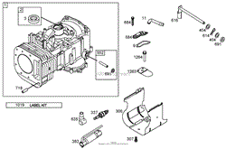 CYLINDER ASSEMBLY BRIGGS AND STRATTON 286H77-0165-E1