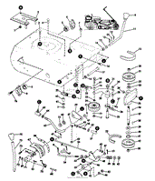 MODEL 9302 RIDING MOWER CLUTCH AND SHIFT GROUP