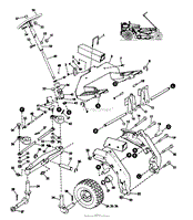 MODEL 9302 RIDING MOWER FRONT END GROUP