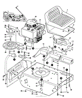 MODEL 9302 RIDING MOWER REAR END GROUP