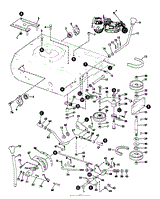 MODEL 9302E RIDING MOWER CLUTCH AND SHIFT GROUP