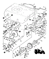 MODEL 9302E RIDING MOWER DRIVE GROUP