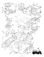 MODEL 9302E RIDING MOWER REAR END GROUP