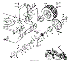 MODEL 9302E RIDING MOWER TRANSMISSION GROUP