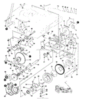 MODEL 9303 RIDING MOWER DRIVE GROUP