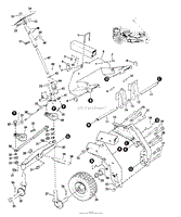 MODEL 9303 RIDING MOWER FRONT END GROUP