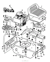 MODEL 9303 RIDING MOWER REAR END GROUP