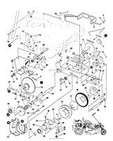 MODEL 9303E RIDING MOWER DRIVE GROUP