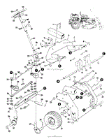 MODEL 9303E RIDING MOWER FRONT END GROUP