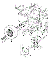 MODEL 9500 RIDING MOWER DRIVE GROUP