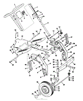 MODEL 9500 RIDING MOWER FRONT END GROUP