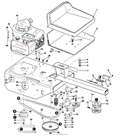 MODEL 9500 RIDING MOWER REAR END GROUP