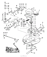 MODEL 9601 RIDING MOWER PAN GROUP