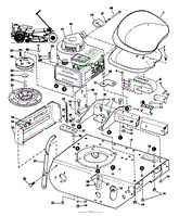 MODEL 9601 RIDING MOWER REAR END GROUP