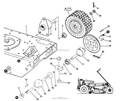 MODEL 9601 RIDING MOWER TRANSMISSION GROUP