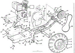 MODEL M-70BC TRACTOR POWER UNIT AND FRAME ASSEMBLY