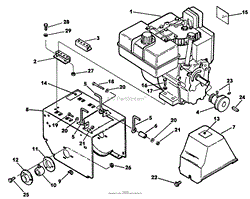 ENGINE AND FRAME PARTS AND PARTS LIST