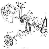 WHEEL, AXLE AND TRACTION DRIVE PARTS AND PARTS LIST MODEL: