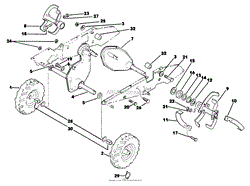 CHAIN CASE, WHEEL AND TINE PARTS AND PARTS LIST MODEL 51197