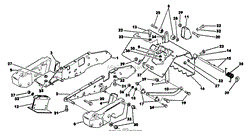 FRAME AND TINE PARTS AND PARTS LIST SHIELD MODEL 51197