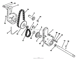 TRACTION CHAIN PARTS AND PARTS LIST CASE MODEL 51197