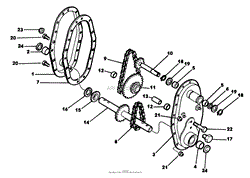 CHAIN CASE PARTS AND PARTS LIST MODEL 51196