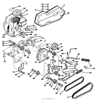 ENGINE AND DRIVE PARTS LIST MODEL 51197