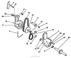 CHAIN CASE PARTS AND PARTS LIST MODEL 51195A