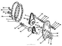 CHAIN CASE PARTS AND PARTS LIST MODEL 51196A